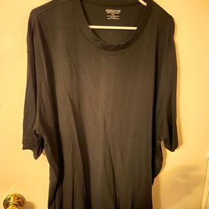 Claiborne men’s black short sleeve ribbed shirt 3X
